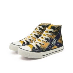 Warrior Classic High Help Ink Printing lifestyle Sport shoes - Yellow