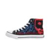 Warrior Hand Drawn High-Gang Couple Lifestyle Shoes - Skull