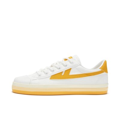 Warrior Summer Low-Top Couple Rainbow Lifestyle Shoes - White/Yellow