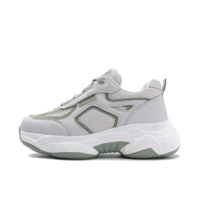 Warrior Classic Light lifestyle Running Daddy Shoes - Beige/Green