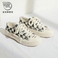 Warrior X Feiyue Canvas - Chess Square