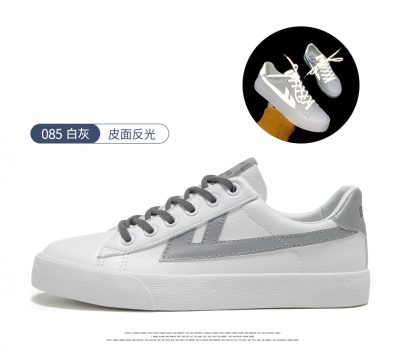 Warrior Night Shadow Canvas Low | 3M Reflective Sneakers