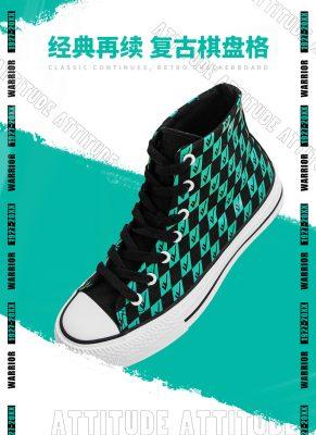 Warrior Checkerboard WMNS Canvas Mid Shoes | 2022 Fall